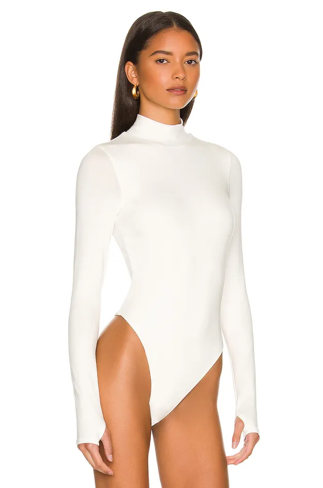 Tienna Bodysuit White Women Lovers and Friends Tops Tienna Bodysuit White Women Lovers and Friends Tops