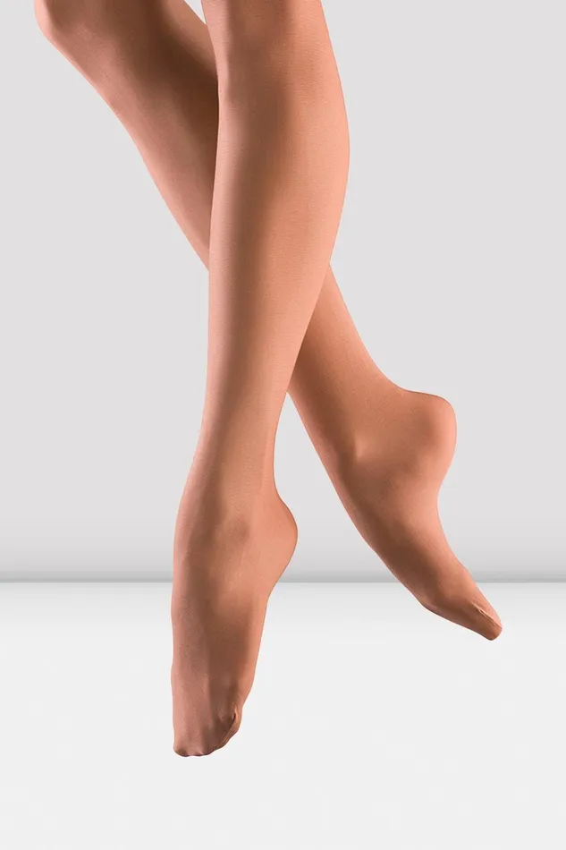 Tights Ladies Shimmer Footed Tights Toast 8211 Bloch Accessories