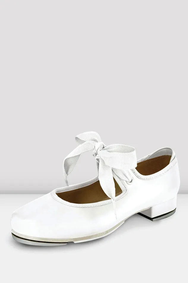 Toddlers Annie Tyette Tap Shoes White Synthetic Leather Tap Bloch Children