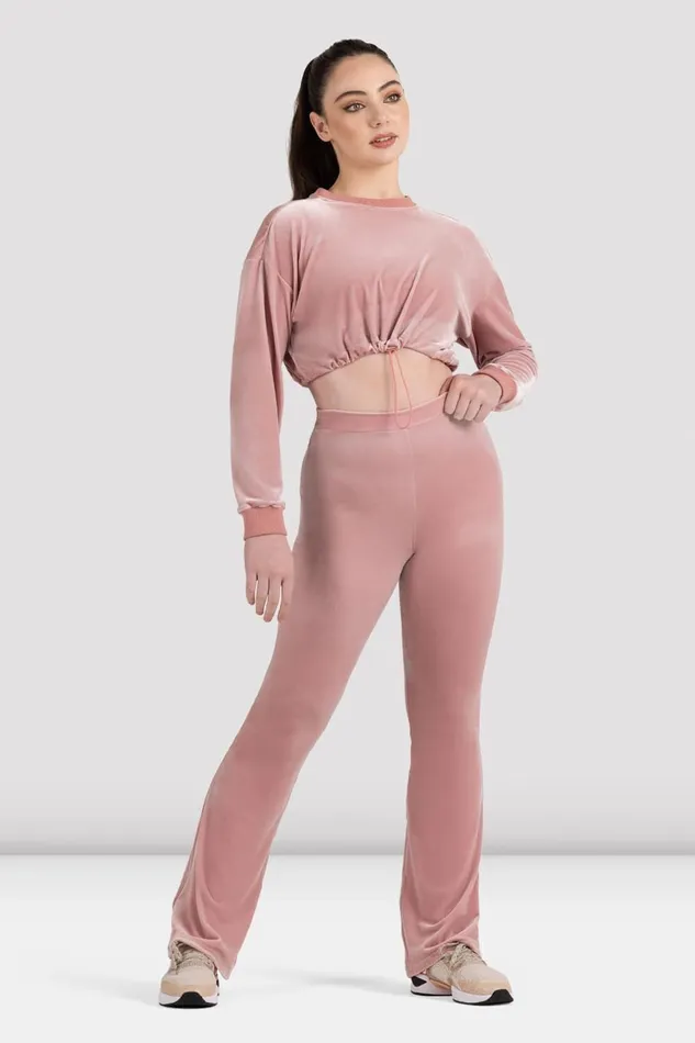Tops Adult Bloch Bloch Luxe Touch Cropped Sweat Blush Tops Adult Bloch Bloch Luxe Touch Cropped Sweat Blush