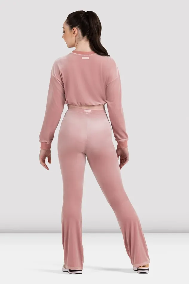 Tops Adult Bloch Bloch Luxe Touch Cropped Sweat Blush Tops Adult Bloch Bloch Luxe Touch Cropped Sweat Blush