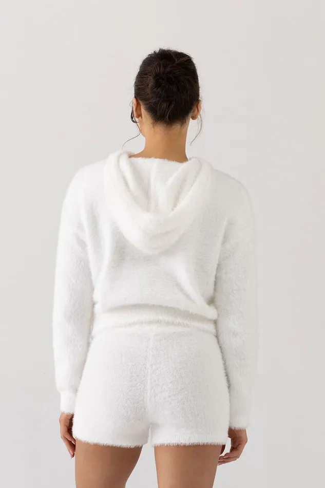 Tops Adult Bloch Eyelash Knit Hoodie Cream Bloch Tops Adult Bloch Eyelash Knit Hoodie Cream Bloch