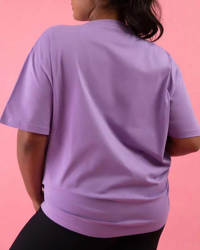 Tops Adult Bloch Play Oversized Tee Digital Lavender Bloch