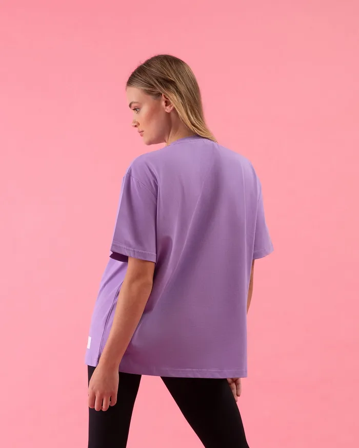 Tops Adult Bloch Play Oversized Tee Digital Lavender Bloch