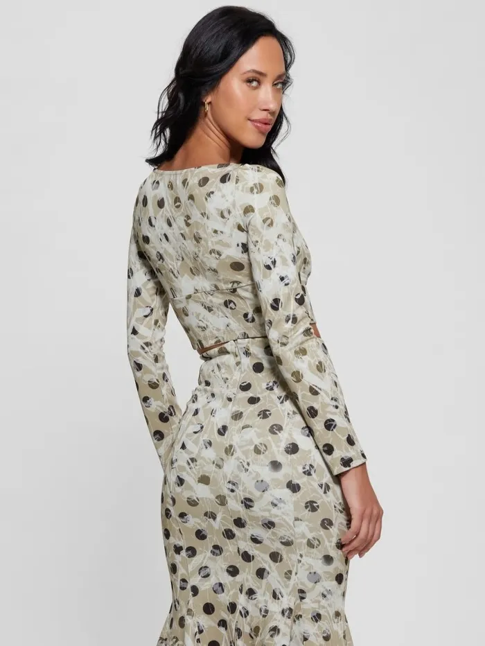 Tops Amy Crop Top Sandy Polka Dots GUESS Women Tops Amy Crop Top Sandy Polka Dots GUESS Women