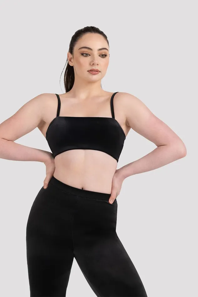 Tops Bloch Adult Bloch Luxe Touch Bandeau Bra Graphite