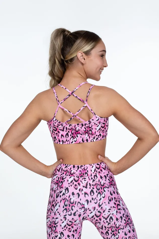 Tops Bloch X Flo Active Remi XBack Bra Top Sketch Leopard 8211 Bloch Children Tops Bloch X Flo Active Remi XBack Bra Top Sketch Leopard 8211 Bloch Children