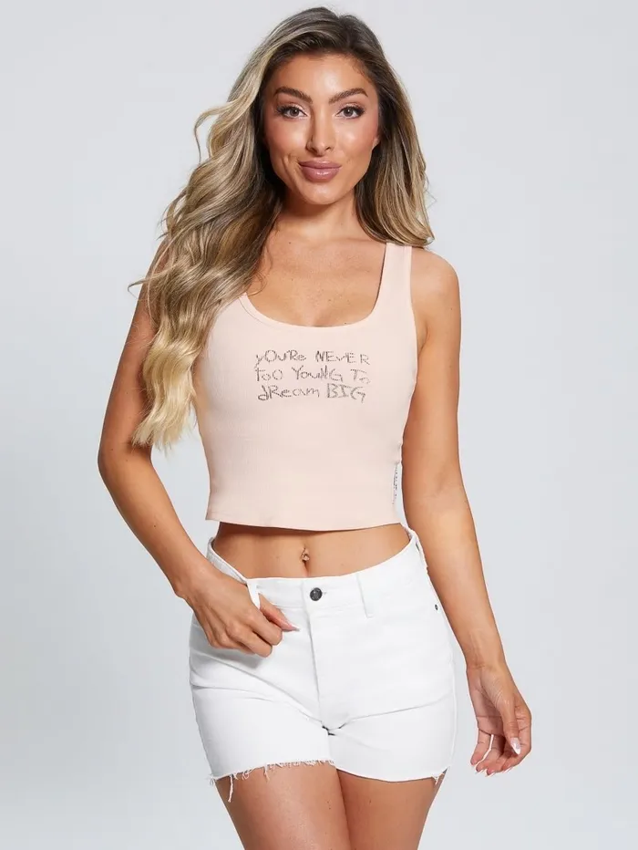 Tops Eco Dream Big Tank Top Blush Breeze 8211 GUESS Women