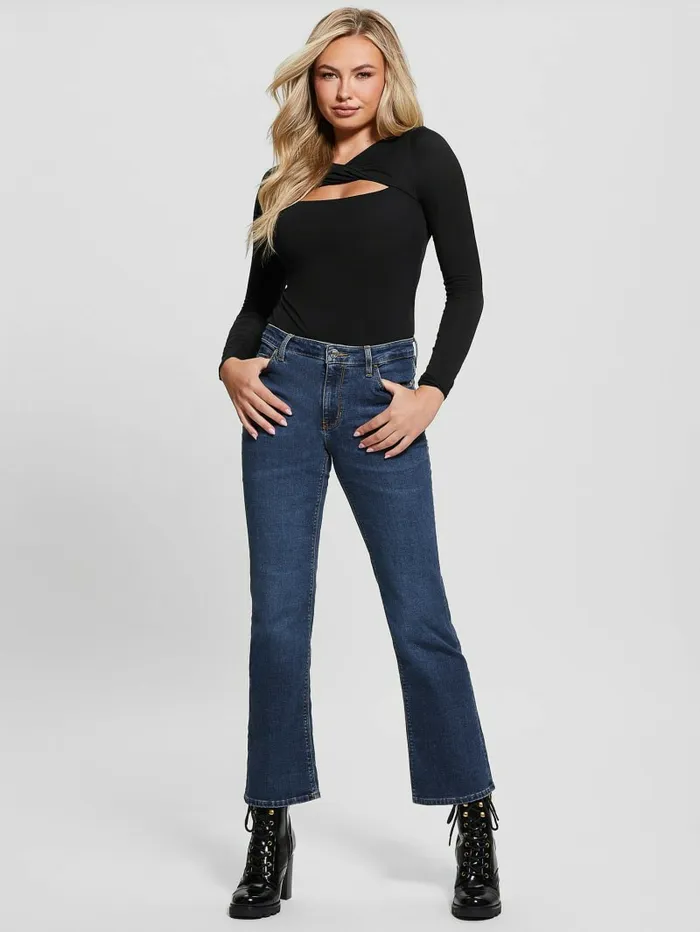 Tops Eco Mena Twisted Top Black GUESS Women