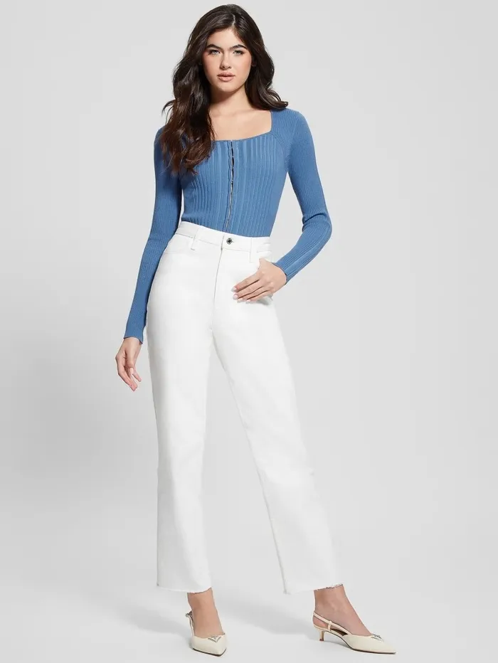 Tops GUESS Women Eco Allie Cardigan Nordic Sea And Myosotis B Tops GUESS Women Eco Allie Cardigan Nordic Sea And Myosotis B