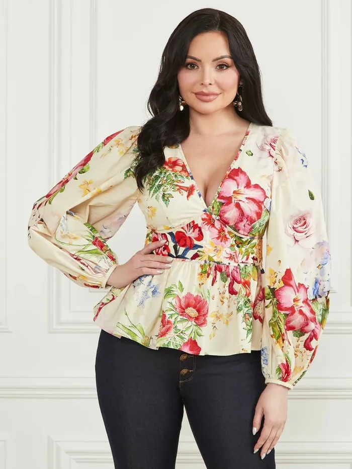 Tops GUESS Women Mira Top Glorious Garden Ao