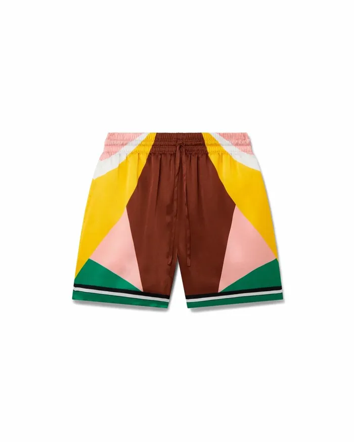 Trousers and Shorts Men Casablanca Paris Casa Sport Silk Shorts