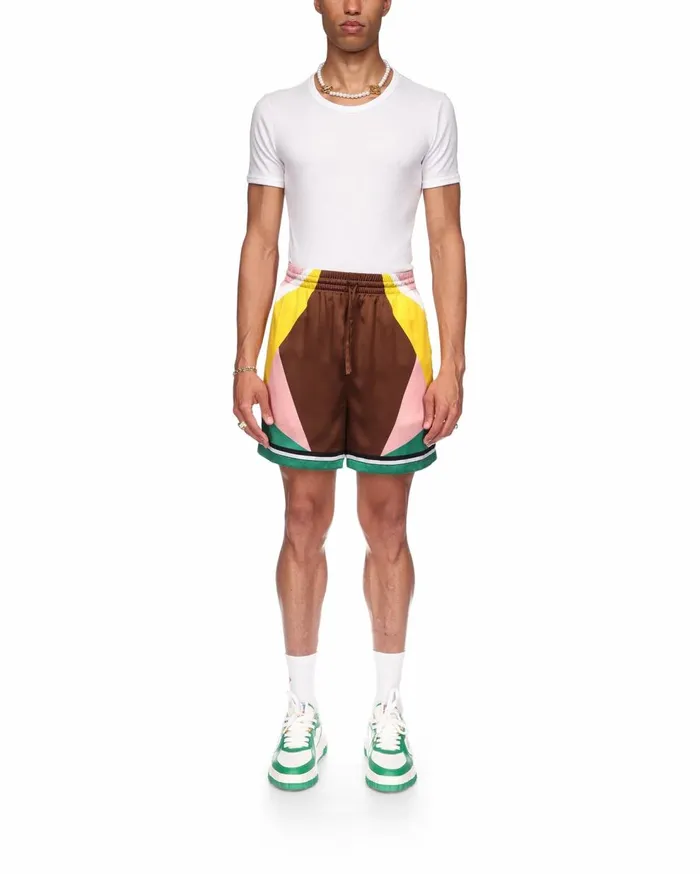 Trousers and Shorts Men Casablanca Paris Casa Sport Silk Shorts Trousers and Shorts Men Casablanca Paris Casa Sport Silk Shorts