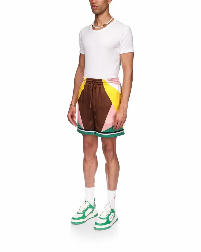 Trousers and Shorts Men Casablanca Paris Casa Sport Silk Shorts Trousers and Shorts Men Casablanca Paris Casa Sport Silk Shorts