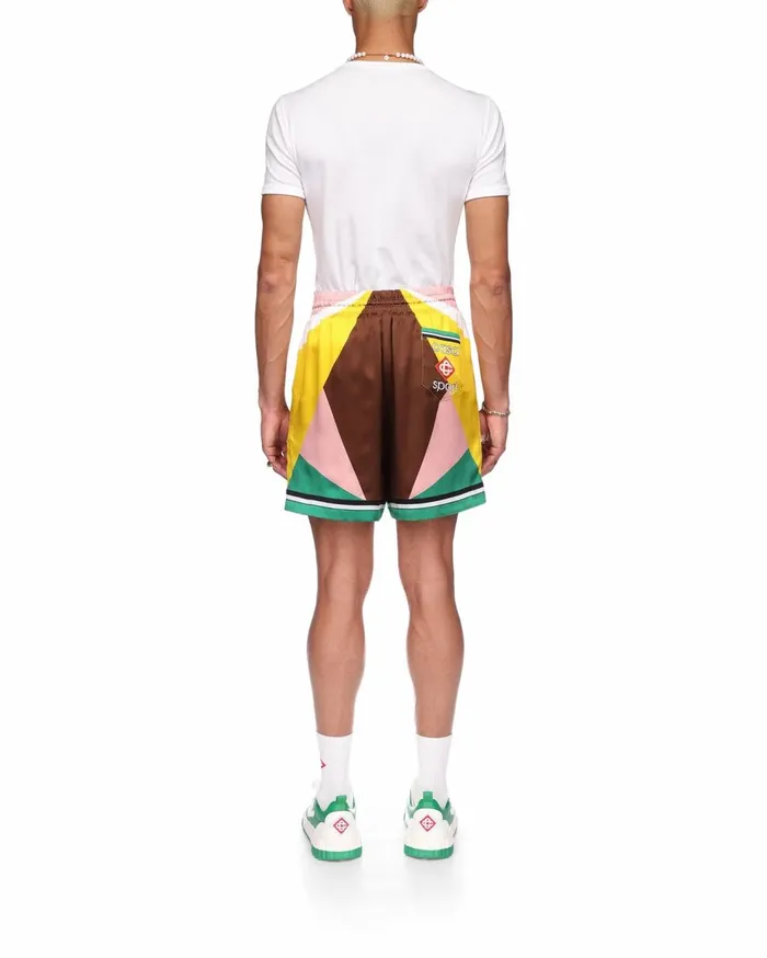 Trousers and Shorts Men Casablanca Paris Casa Sport Silk Shorts Trousers and Shorts Men Casablanca Paris Casa Sport Silk Shorts