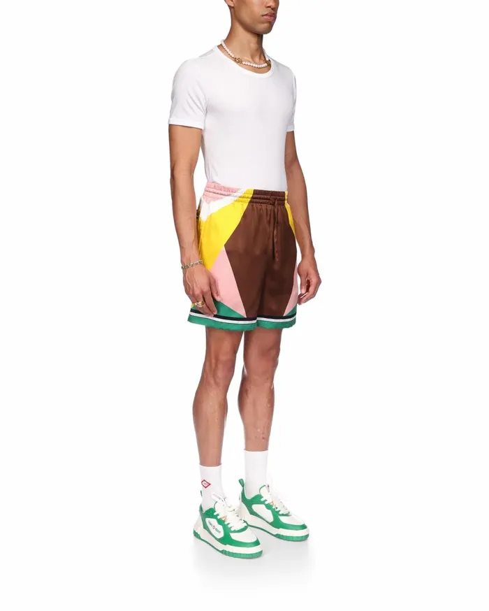 Trousers and Shorts Men Casablanca Paris Casa Sport Silk Shorts Trousers and Shorts Men Casablanca Paris Casa Sport Silk Shorts