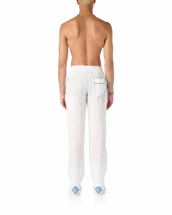 Trousers and Shorts Men Casablanca Paris Monogram Pyjama Silk Trousers