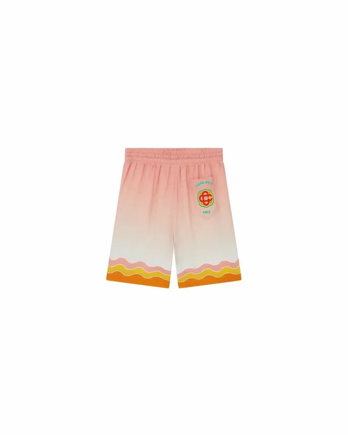 Trousers and Shorts Men Casablanca Paris Rainbow Monogram Silk Shorts