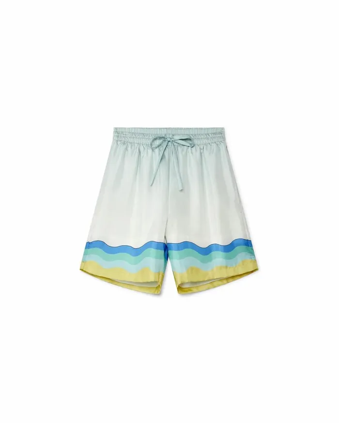 Trousers and Shorts Women Casablanca Paris Memphis Icon Silk Shorts