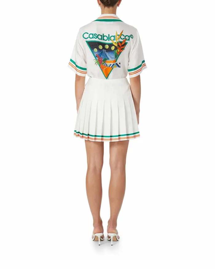 Trousers and Shorts Women Casablanca Paris Tennis Club Icon Skirt Trousers and Shorts Women Casablanca Paris Tennis Club Icon Skirt
