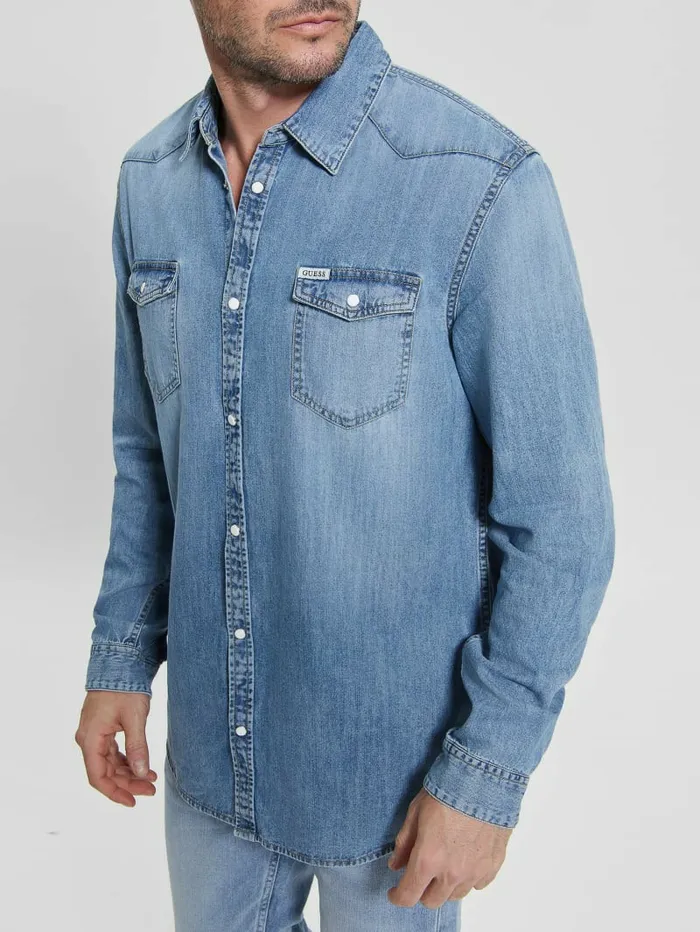 Truckee Denim Western Shirt Palace Shirts GUESS Men