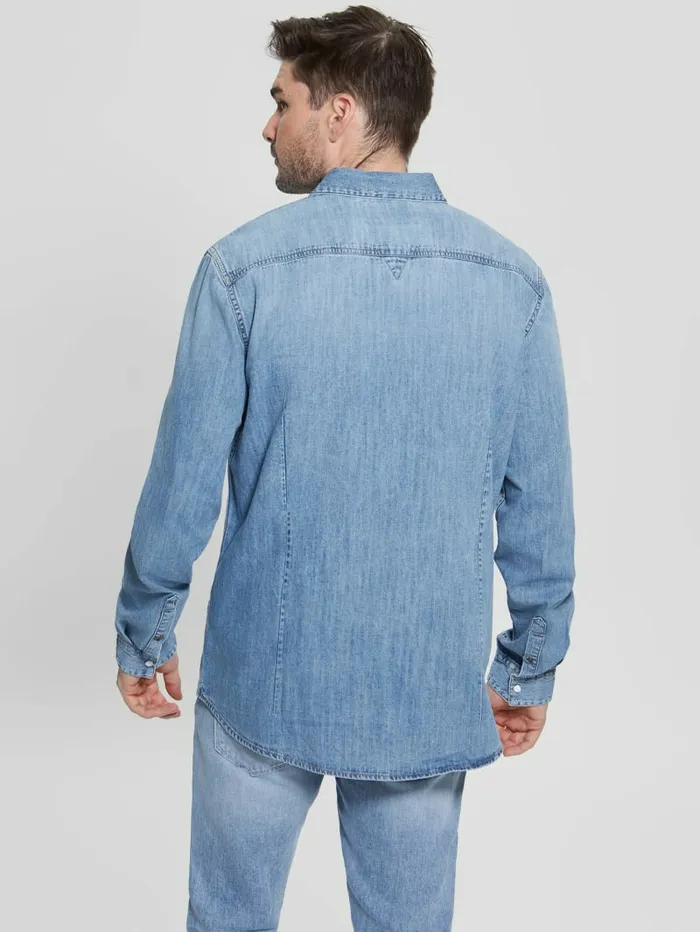 Truckee Denim Western Shirt Palace Shirts GUESS Men Truckee Denim Western Shirt Palace Shirts GUESS Men