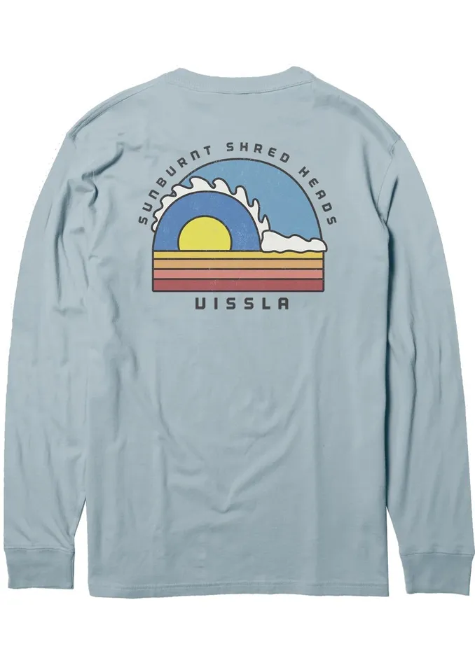 Tubez Boys Ls Tee Ice Blue Youth Clothing Vissla