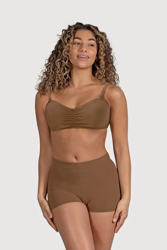 Underwear Bloch Adult Ladies Vela Bandeau Bra Almond Underwear Bloch Adult Ladies Vela Bandeau Bra Almond