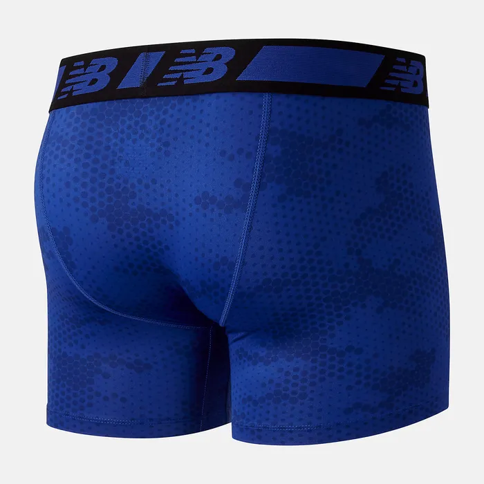 Underwear Men Mens 6 Inch Boxer Brief 2 Pack BLACK MULTI New Balance Underwear Men Mens 6 Inch Boxer Brief 2 Pack BLACK MULTI New Balance