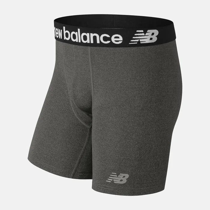 Underwear Mens 6 Inch Ultra Boxer Brief HEATHER GREY 8211 New Balance Men
