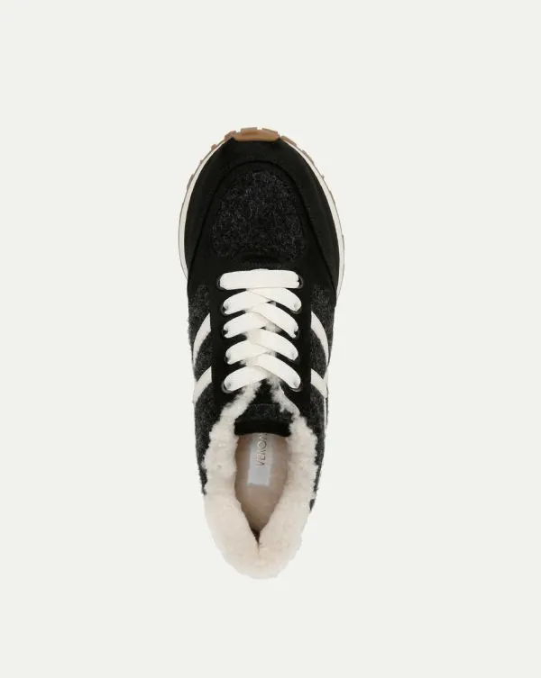 Valentina Shearling Sneaker Black Women Veronica Beard Shoes Valentina Shearling Sneaker Black Women Veronica Beard Shoes