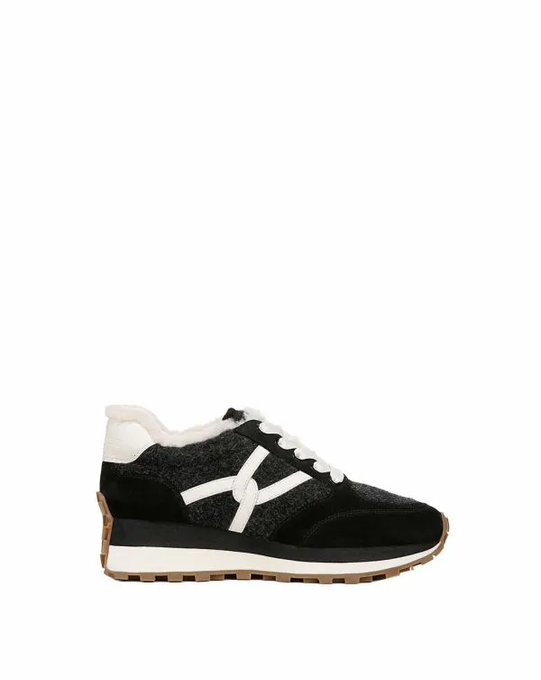 Valentina Shearling Sneaker Black Women Veronica Beard Shoes Valentina Shearling Sneaker Black Women Veronica Beard Shoes