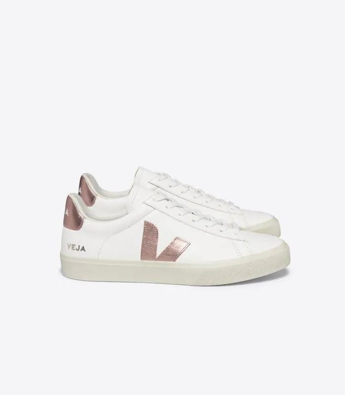 VEJA CAMPO CHROMEFREE LEATHER WHITE NACRE Women Campo