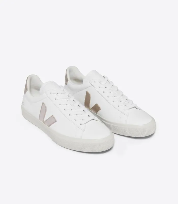 VEJA CAMPO CHROMEFREE LEATHER WHITE PLATINE Women Campo