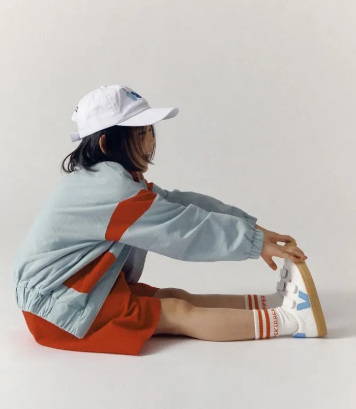 VEJA ESPLAR CHROMEFREE LEATHER WHITE AQUA NATURAL Kids Esplar