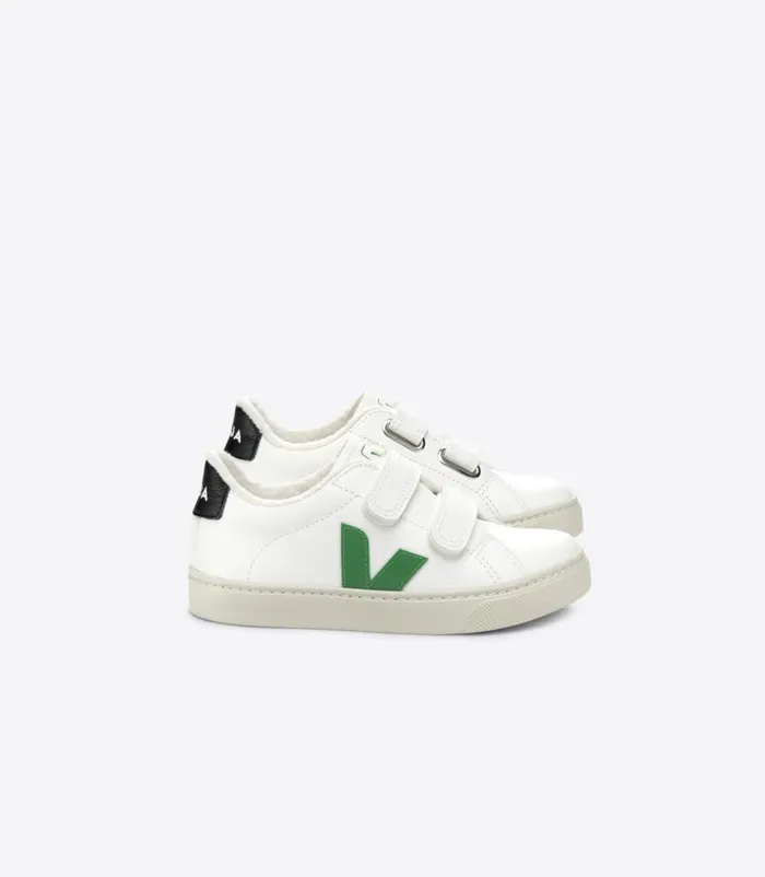 VEJA ESPLAR FURED CHROMEFREE LEATHER WHITE EMERAUDE Kids Esplar