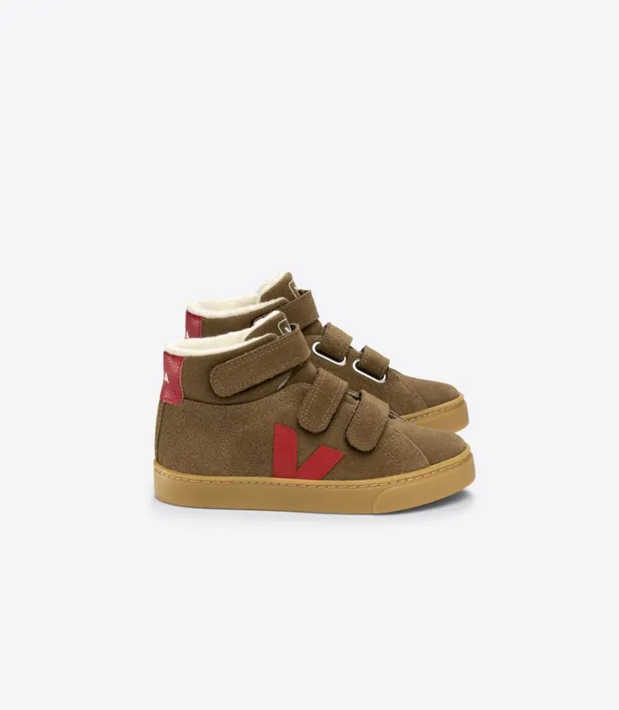 VEJA ESPLAR MID FURED SUEDE BROWN PEKIN Kids Esplar Mid