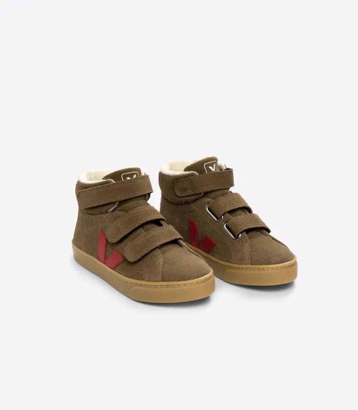 VEJA ESPLAR MID FURED SUEDE BROWN PEKIN Kids Esplar Mid