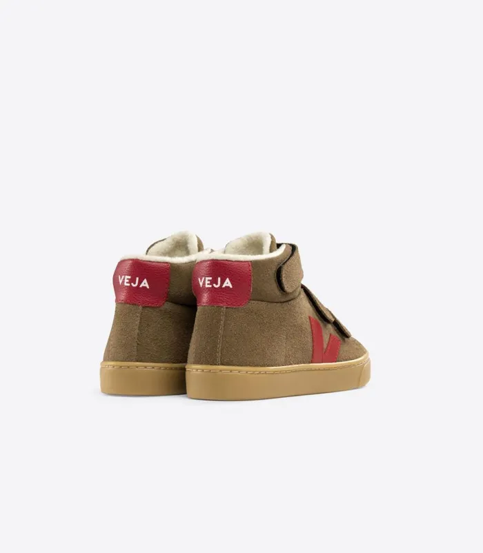 VEJA ESPLAR MID FURED SUEDE BROWN PEKIN Kids Esplar Mid