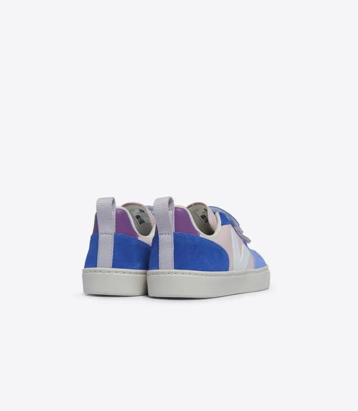 VEJA V10 CHROMEFREE LEATHER MULTICO PETALE WHITE Kids V10