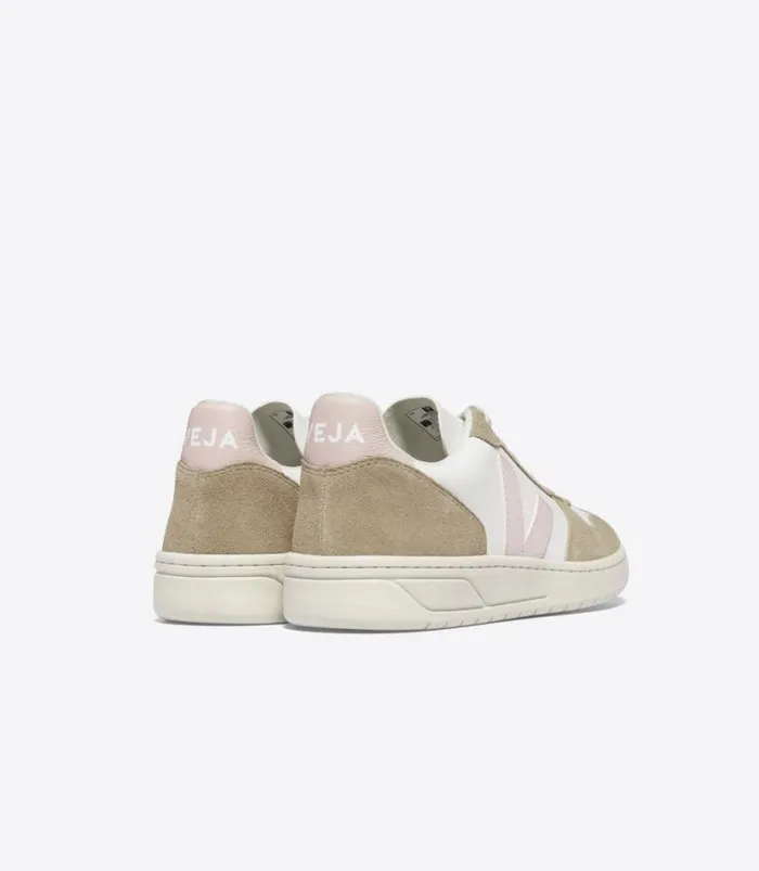 VEJA V10 CHROMEFREE LEATHER WHITE PETALE SAHARA Women V10