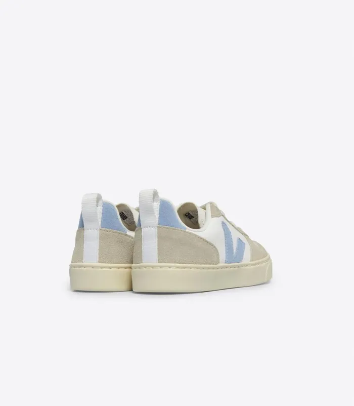 VEJA V10 LACES CHROMEFREE WHITE STEEL ALMOND Kids V10