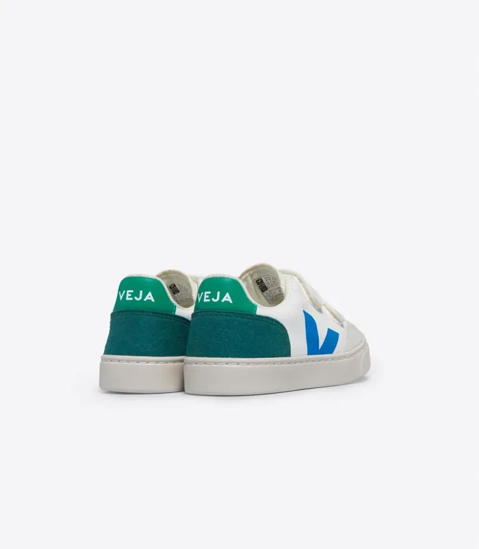 VEJA V12 CHROMEFREE LEATHER WHITE MULTICO BRITTANY Kids V12