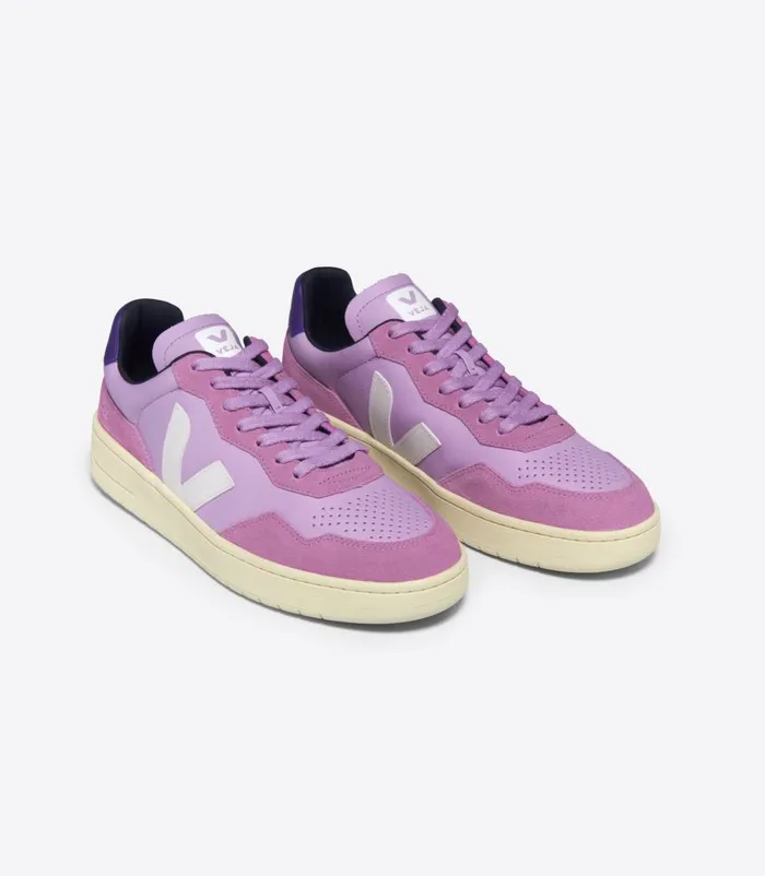 VEJA V90 LEATHER ORCHID WHITE Women V90