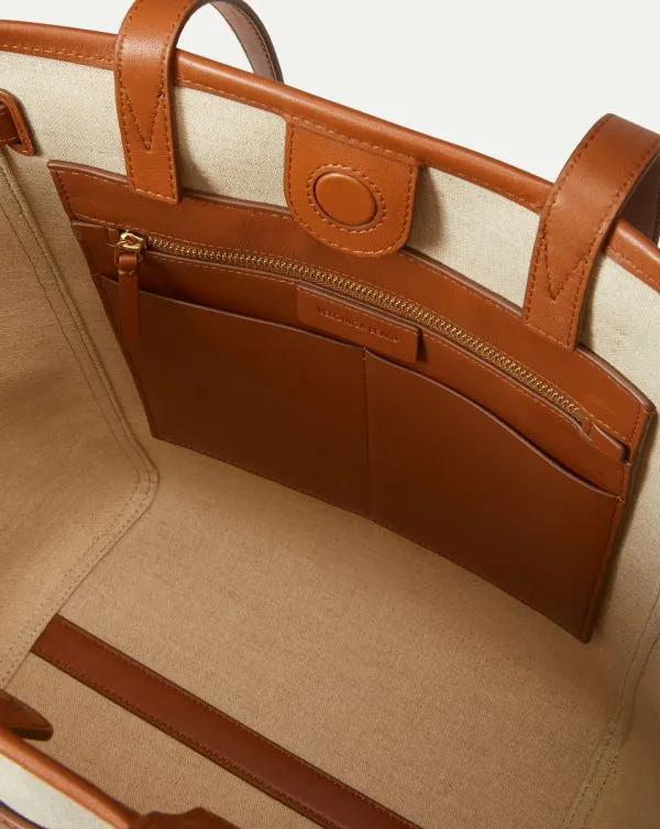 Veronica Beard Canvas Dash Tote Natural Linenandhazel Women Veronica Beard Handbags Veronica Beard Canvas Dash Tote Natural Linenandhazel Women Veronica Beard Handbags