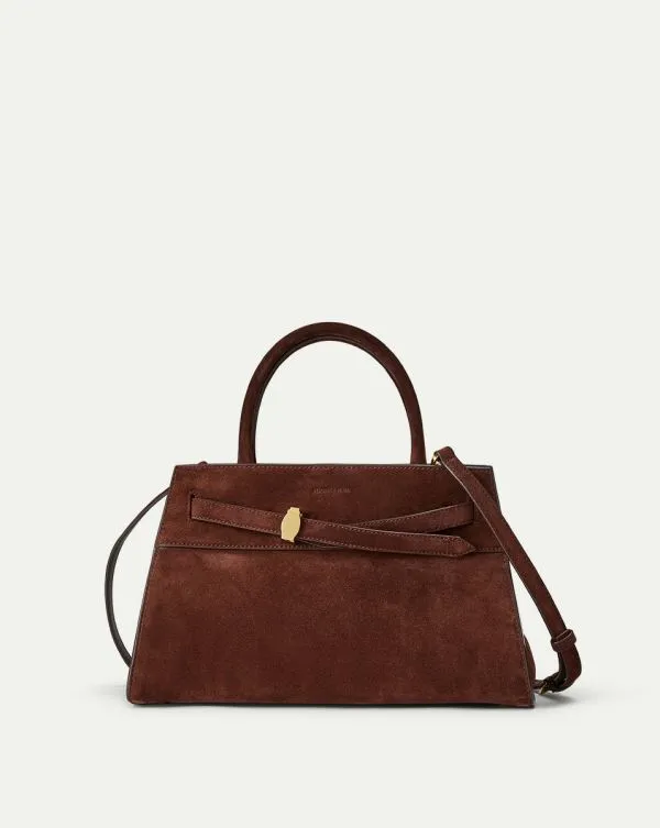 Veronica Beard Suede Dash Bag Chestnut Women Veronica Beard Handbags