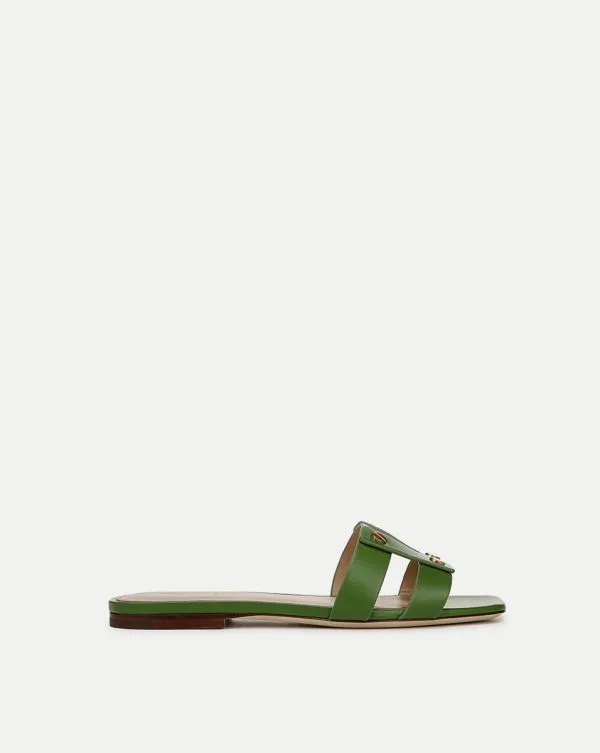 Via Slide Sandal Lemongrass Women Veronica Beard Shoes