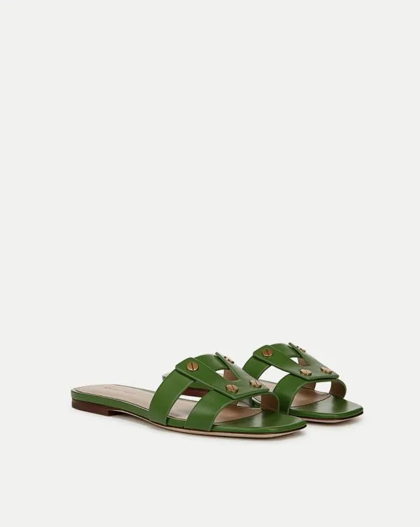 Via Slide Sandal Lemongrass Women Veronica Beard Shoes Via Slide Sandal Lemongrass Women Veronica Beard Shoes