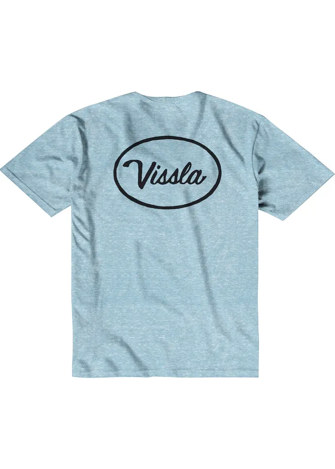 Vissla Clothing Youth Station Boys Snow Tee IBH 8211 Ice Blue Heather