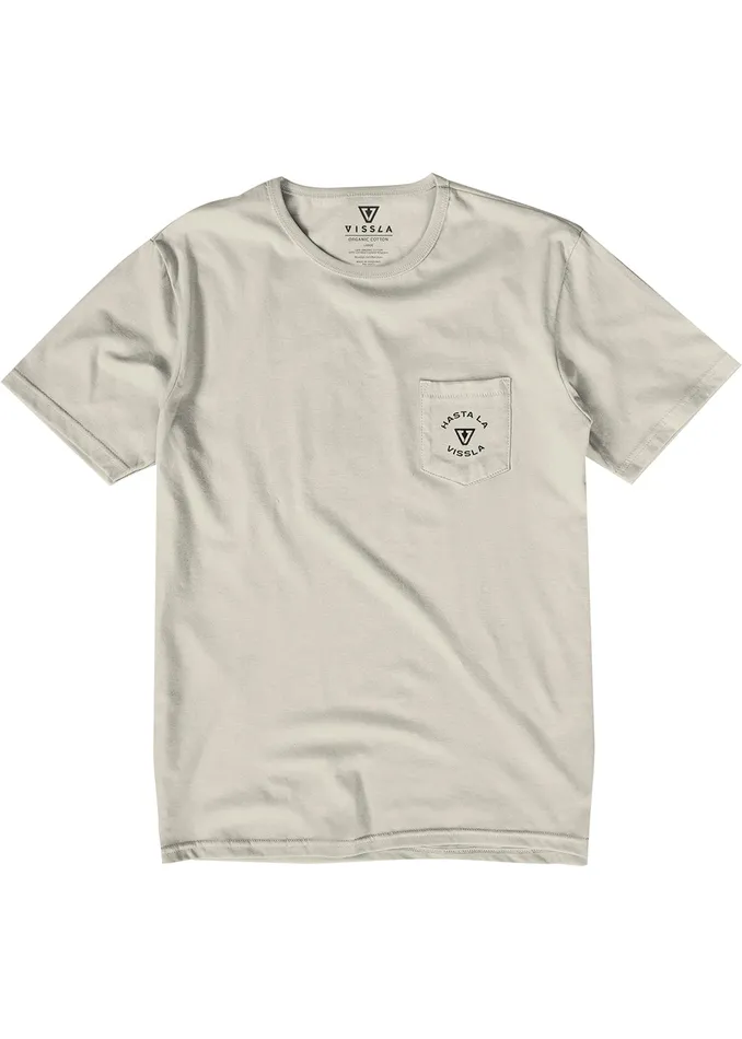 Vissla Hasta La Vissla Organic Pkt Tee Bone Men Premium Tees